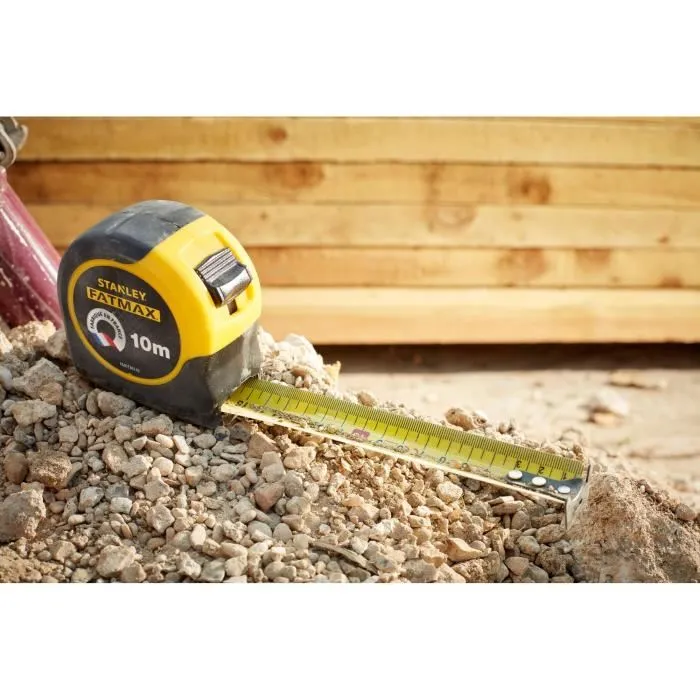 Stanley FMHT36142-0 Cinta Métrica Profesional FatMax con Armadura de Hoja, 10m x 32mm