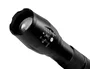 Q-connect Linterna telescópica de aluminio 5W negra