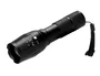Q-connect Linterna telescópica de aluminio 5W negra