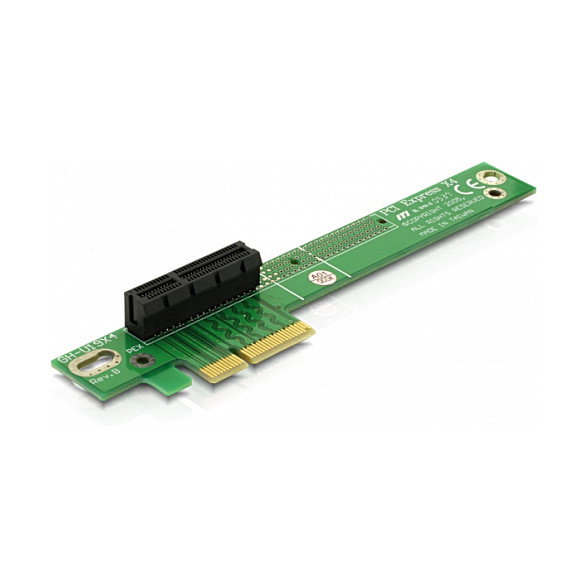 DeLOCK Riser Card PCI Express x4 a x4 90 grados izquierda, 1U, Plug and Play, alambrico DeLOCK Riser Card PCI Express x4 a x4 90 grados izquierda, 1U, Plug and Play, alambrico