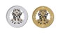 DKD Home Decor Reloj de Pared Loft Dorado Plateado Hierro Cristal 50x50x8 cm (2 Unidades)