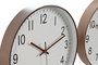 DKD Home Decor Reloj de Pared PVC Silencioso 30x30 cm (Pack de 2)