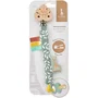 Sujeta chupetes Sophie La Girafe - Sophie la Jirafa, diseño Selva, de tela suave en colores pastel
