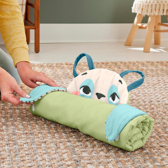 Fisher-Price Sustainapals Alfombra Panda 3 En 1 HKD65 - Alfombra de Juego para Bebé con Tejido Reciclado