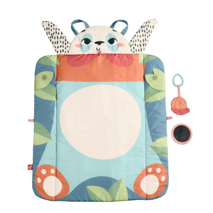 Fisher-Price Sustainapals Alfombra Panda 3 En 1 HKD65 - Alfombra de Juego para Bebé con Tejido Reciclado