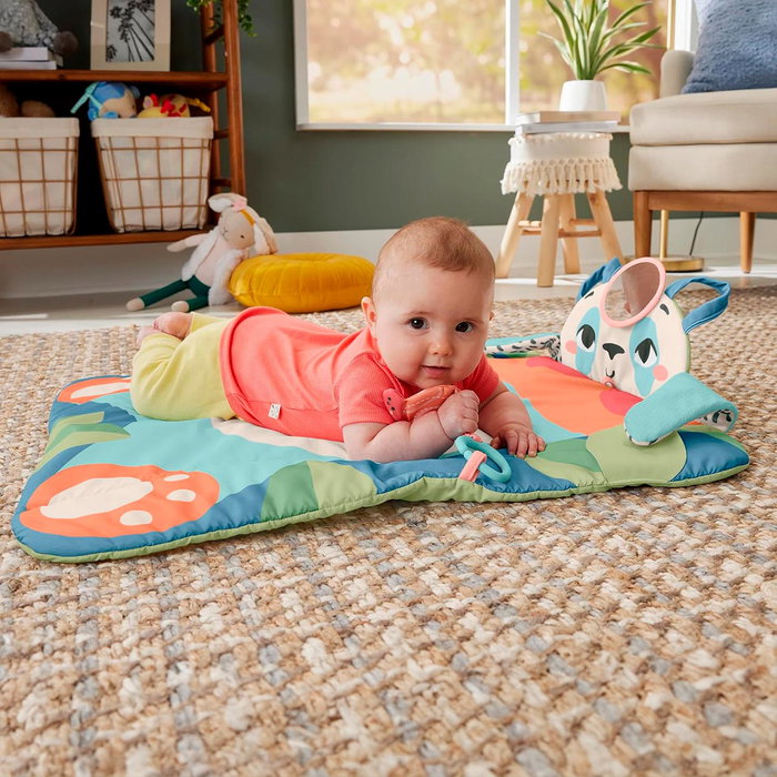 Fisher-Price Sustainapals Alfombra Panda 3 En 1 HKD65 - Alfombra de Juego para Bebé con Tejido Reciclado