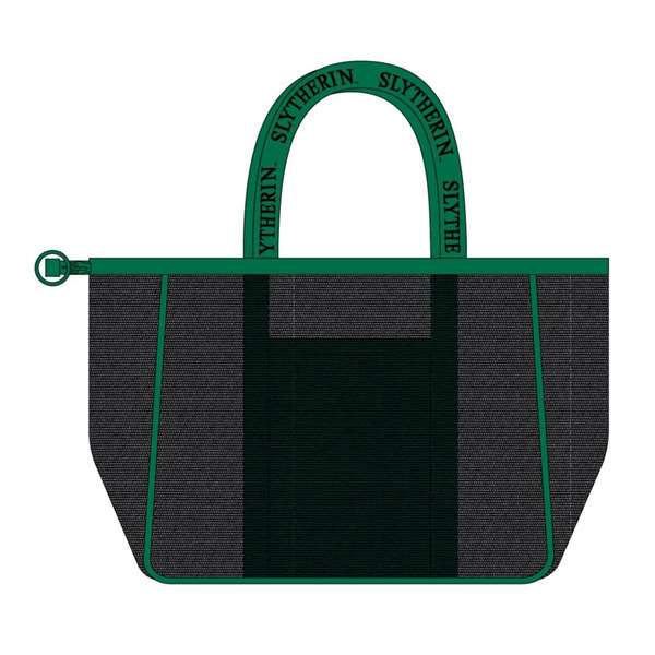 Cerdá Bolsa de Playa Premium Harry Potter Slytherin, 62x39x20 cm, Verde Oscuro