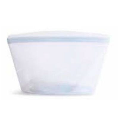 STASHER Bolsa Reutilizable Clear 950Ml - Bolsa de Silicona de Platino para Alimentos, Plegable, Apta Microondas y Lavavajillas, Base Plana, 23.50 * 14 cm STASHER Bolsa Reutilizable Clear 950Ml - Bolsa de Silicona de Platino para Alimentos, Plegable, Apta Microondas y Lavavajillas, Base Plana, 23.50 * 14 cm