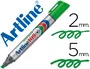 Artline Marcador Permanente 109 Verde Punta Biselada Rotulador Resistente al Agua Secado Rápido Tinta Permanente Trazo 2-5mm