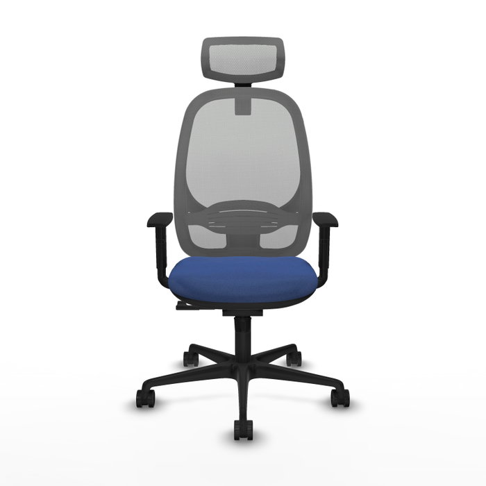 PIQUERAS Y CRESPO Silla de oficina Cilanco con mecanismo Sincro, Azul marino y Gris PIQUERAS Y CRESPO Silla de oficina Cilanco con mecanismo Sincro, Azul marino y Gris