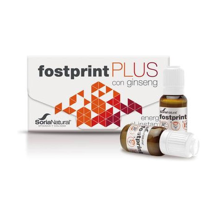 Soria Natural Fost Print Plus 20 viales 15 ml con Ginseng, Jalea Real y Vitaminas Soria Natural Fost Print Plus 20 viales 15 ml con Ginseng, Jalea Real y Vitaminas
