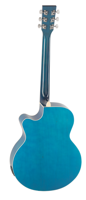 Daytona A-401CE Mini Jumbo Guitarra Acústica Electrificada Azul
