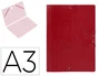 Liderpapel Carpeta de Planos A3 Cartón Gofrado Rojo