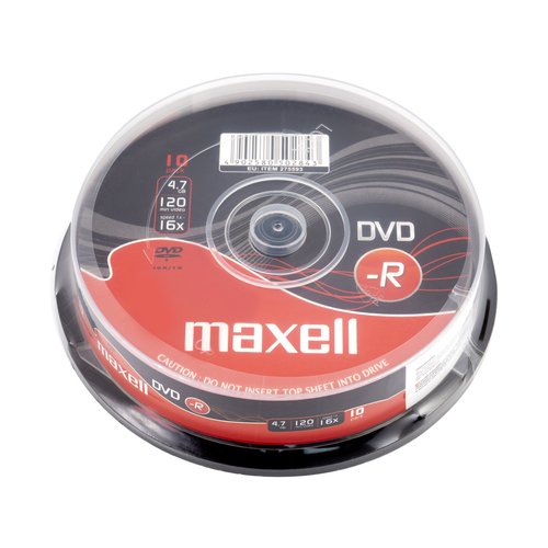 Dvd -R Maxell 4.7Gb 16X Spindle 10 (Incluye Canon Lpi De 2.10 ) (M168) Dvd -R Maxell 4.7Gb 16X Spindle 10 (Incluye Canon Lpi De 2.10 ) (M168)