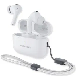 Vention Auriculares Bluetooth E11 Plus con estuche de carga, Autonomía 6h, Blancos
