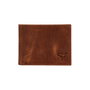 Zoozie Bags Jackson Crazy Cartera para Hombre de Piel Auténtica Tostada