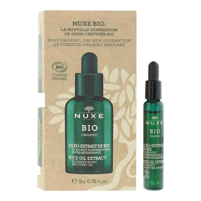 Nuxe Bio Organic Aceite Facial Regenerador con Extracto de Arroz 5 ml