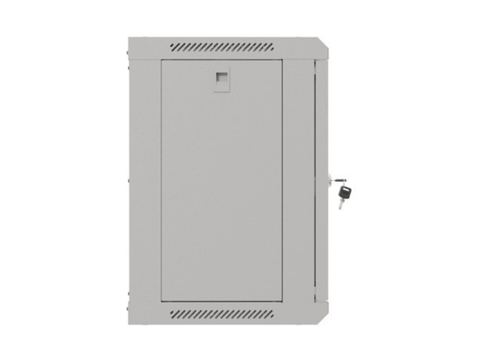Lanberg Armario Rack de Pared 9U 19 Pulgadas 540x350mm Gris con Puerta Acristalada