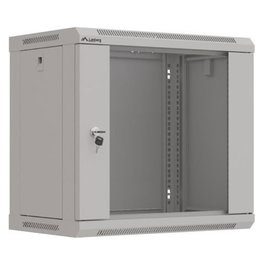 Lanberg Armario Rack de Pared 9U 19 Pulgadas 540x350mm Gris con Puerta Acristalada