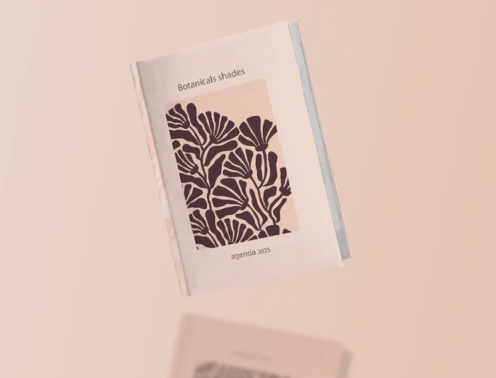 Agenda Encuadernada Liderpapel Nomi A5 2025 Dia Pagina Flores Papel 70 gr