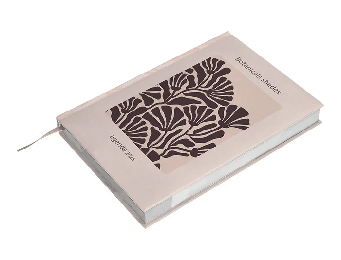 Agenda Encuadernada Liderpapel Nomi A5 2025 Dia Pagina Flores Papel 70 gr