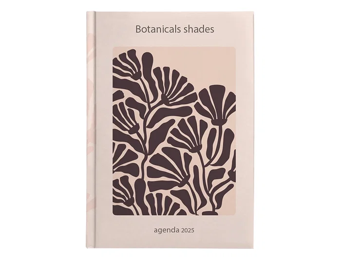 Agenda Encuadernada Liderpapel Nomi A5 2025 Dia Pagina Flores Papel 70 gr