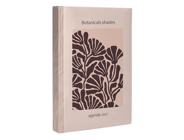 Agenda Encuadernada Liderpapel Nomi A5 2025 Dia Pagina Flores Papel 70 gr