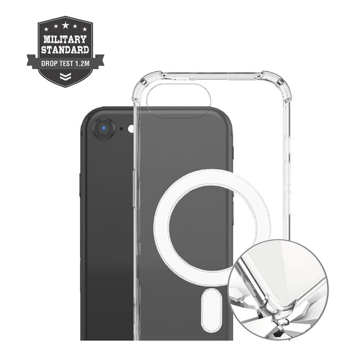 4smarts Hybrid Case Ibiza, Bumper Transparente MagSafe para Apple iPhone 17 Pro, Resistente a Golpes y Caídas hasta 1.2 m