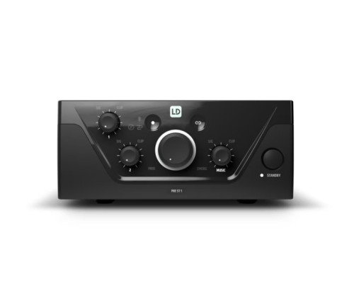 LD Systems Preamplificador Mezclador Estéreo de 4 Canales LDPREST1 con Bluetooth y 5 Años de Garantía