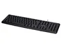 Q-connect Teclado con Cable USB Negro 105 Teclas, 1.35 m, Compatible Windows, Resistente Salpicaduras, Diseño Estrecho