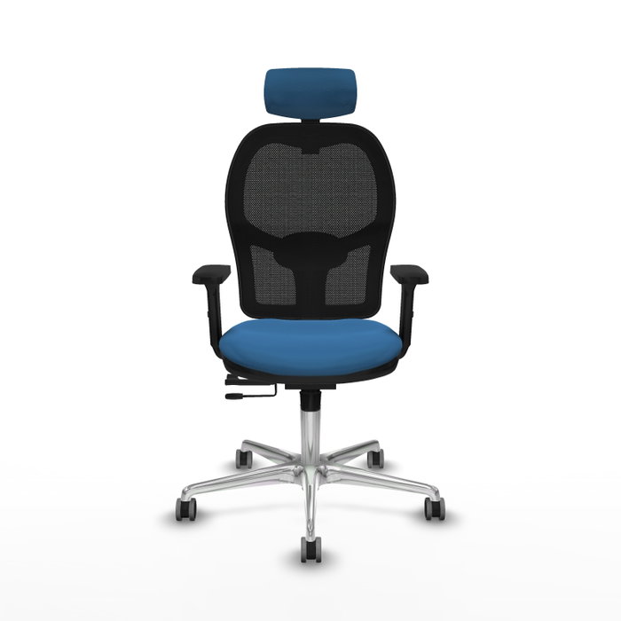 PIQUERAS Y CRESPO Silla de oficina Jorquera con mecanismo Sincro/Traslack Azul claro