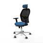 PIQUERAS Y CRESPO Silla de oficina Jorquera con mecanismo Sincro/Traslack Azul claro