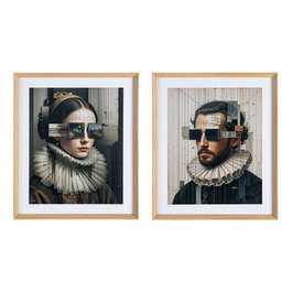 Cuadro Impresión Retrato 2/M 52 X 4 X 62 cm (Set de 2)