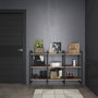 Emuca Juego de estructuras para estantería Lader, altura 830mm, Acero, Pintado negro