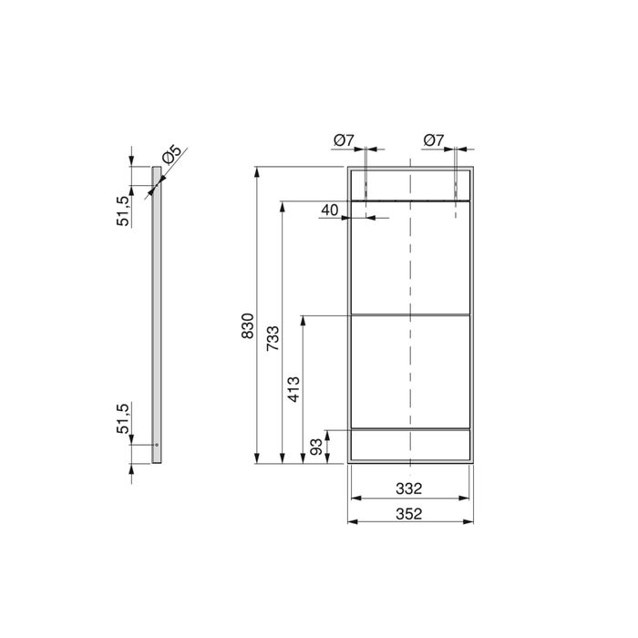 Emuca Juego de estructuras para estantería Lader, altura 830mm, Acero, Pintado negro
