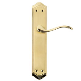 JANDEL Manilla sobre placa larga NOLA 203 256x49 Oro Satinada