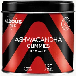 ALDOUS BIO Ashwagandha 120 Gummies Sabor Natural A Cereza