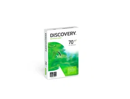 Discovery Papel Multiuso A4 70 g/m² para Ink-Jet y Láser - Paquete de 500 Hojas - Blanco - Certificado Ecolabel