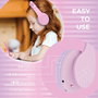 PowerLocus P2 Auriculares para Niños con Orejas, Morado/Rosa