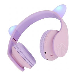 PowerLocus P2 Kids Kinder-Kopfhörer lila/pink mit Ohren