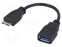 AKYGA Cable OTG USB 3.0 USB A a Micro USB B, 0,15m