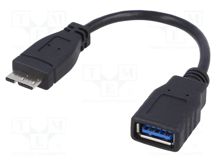 AKYGA Cable OTG USB 3.0 USB A a Micro USB B, 0,15m AKYGA Cable OTG USB 3.0 USB A a Micro USB B, 0,15m