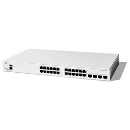 Cisco CATALYST 1200 24-PORT GE 4X10G Switch Gigabit Ethernet Gestionado L2/L3 con 24 Puertos RJ-45 y 4 Puertos SFP+