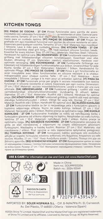 Masterchef Pinzas de Cocina 27 cm (24 Unidades)