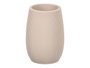 Berilo Vaso de baño poliresina gris rayas 8x11x8 cm (Set de 12)
