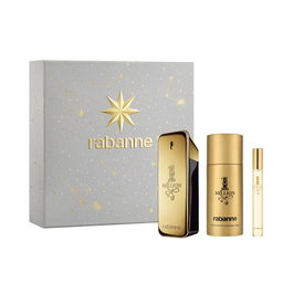 Rabanne 1 MILLION ESTUCHE 3 pz Eau de Toilette 100 ml + Desodorante 150 ml + Eau de Toilette 10 ml