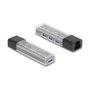 DeLOCK 64335 Hub USB de 4 puertos con conexión USB 3.2 Gen 1 Tipo-A y Tipo-C