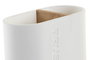 DKD Home Decor Vaso de PP y Bambú Blanco 11,5x5,5x10,5 cm
