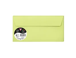 Clairefontaine Sobre Pollen 110x220 mm Verde Yema Pack de 5 unidades