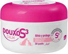 DOUXO S3 CALM PADS 30un Discos Algodón Perros Gatos Piel Sensible Hidratante